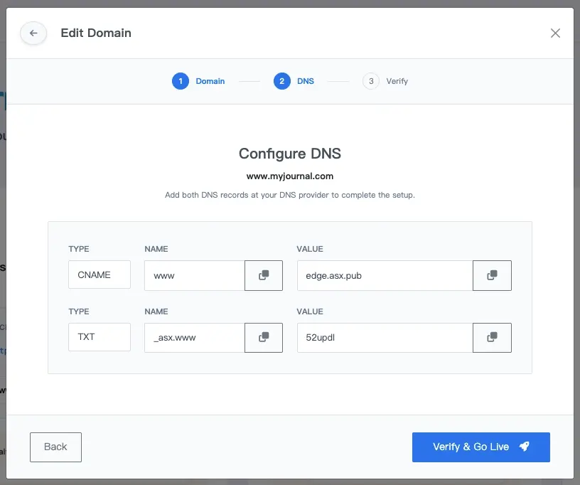 Step 2: Configure DNS